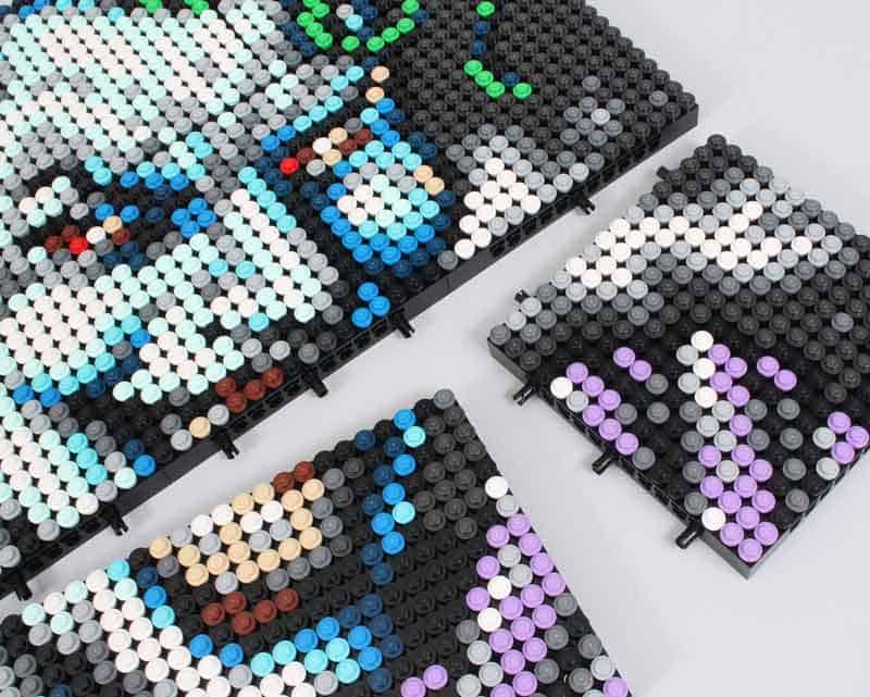 Jim Lee Batman Collection Pixel Art Canvas 31205 61207 DC Ideas Creator  4167Pcs Building Blocks Kids Toy